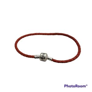 Pandora Style Braided Leather Bracelet (1)